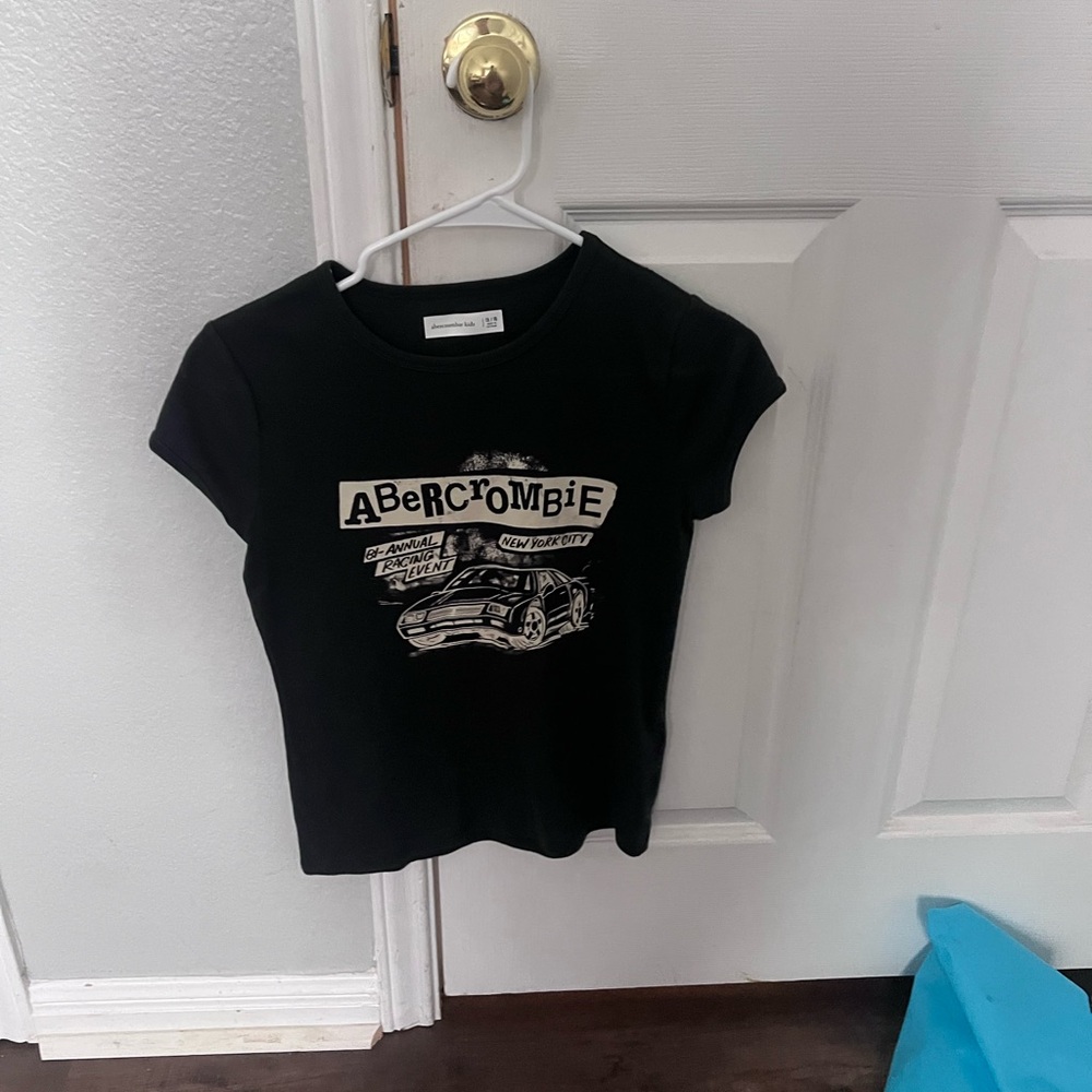 Abercrombie Kids Black Car Graphic Tee